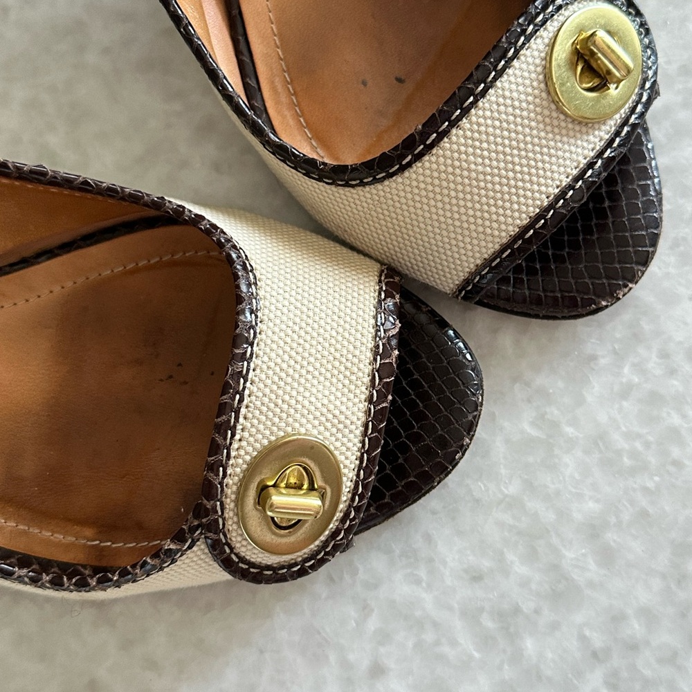 Coach size 9 made in Italy woman shoes - Picture 7 of 7